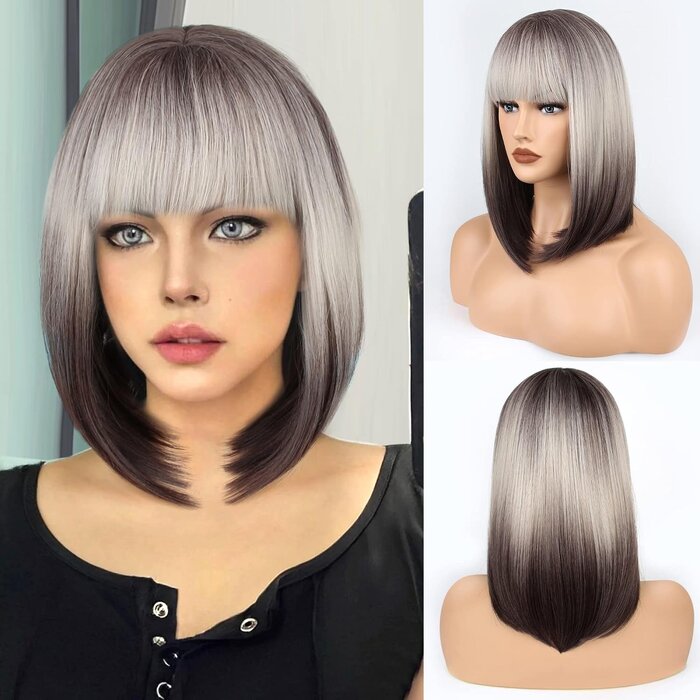 Perruque courte ondulée violette - Jusqu'à -60% sur votre look Cosplay