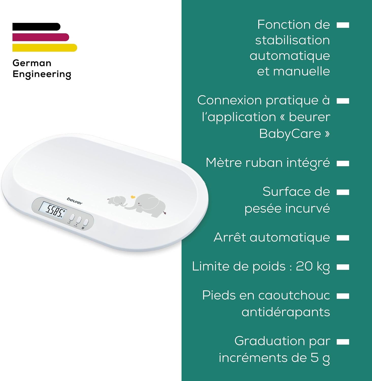 Pèse-bébé numérique Bluetooth - Jusqu'à -64% sur votre équipement bébé