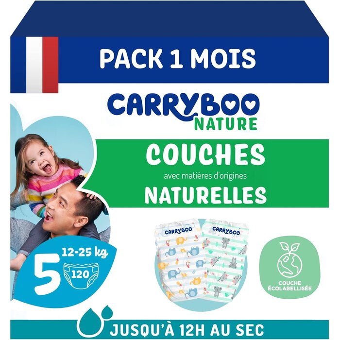 Couches Taille 5 (12-25 kg) Écologiques - Jusqu'à -62% de remise
