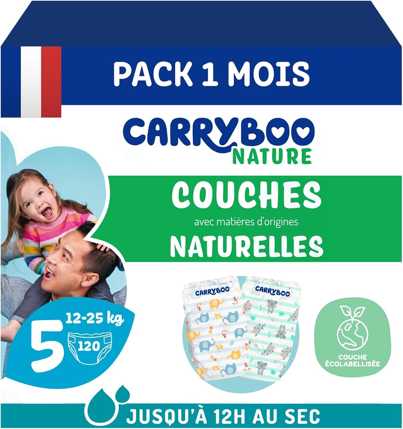 Couches Taille 5 (12-25 kg) Écologiques - Jusqu'à -62% de remise