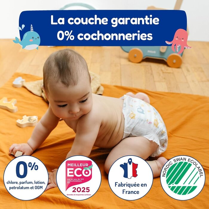 Couches Taille 5 (12-25 kg) Écologiques - Jusqu'à -62% de remise