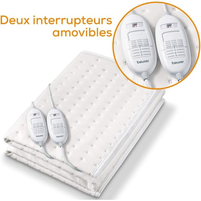 Chauffe-matelas électrique 150x80cm Polaire - Jusqu'à -63%