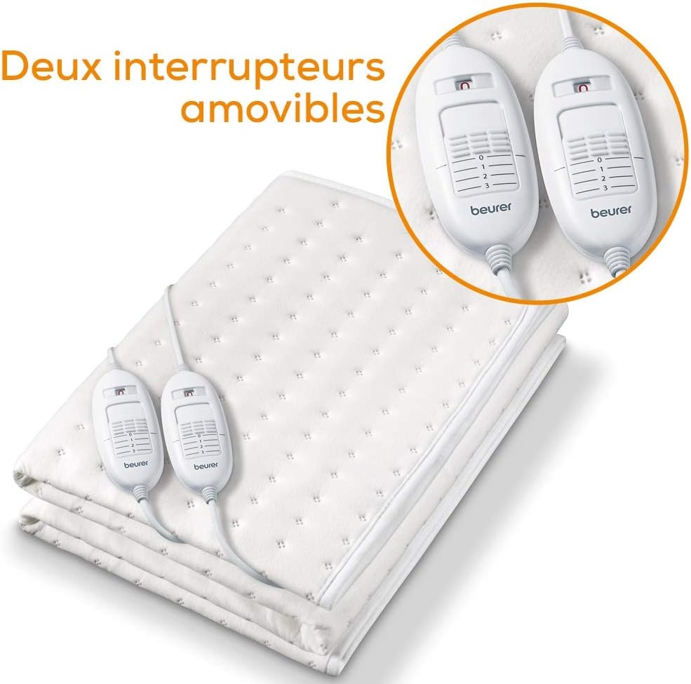 Chauffe-matelas électrique 150x80cm Polaire - Jusqu'à -63%