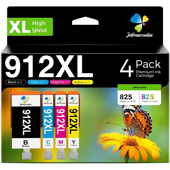 Lot de 4 cartouches d'encre compatibles haute capacité - Jusqu'à 28% de remise