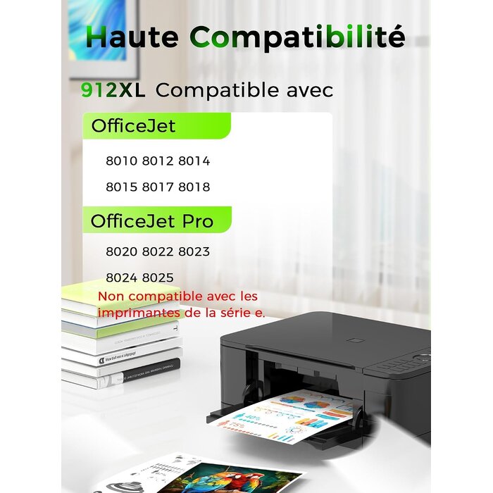 Lot de 4 cartouches d'encre compatibles haute capacité - Jusqu'à 28% de remise