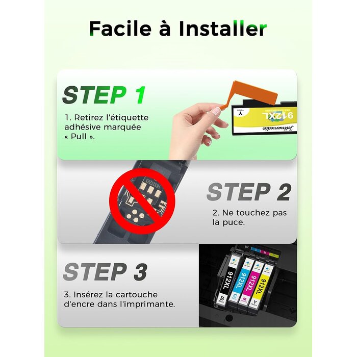Lot de 4 cartouches d'encre compatibles haute capacité - Jusqu'à 28% de remise