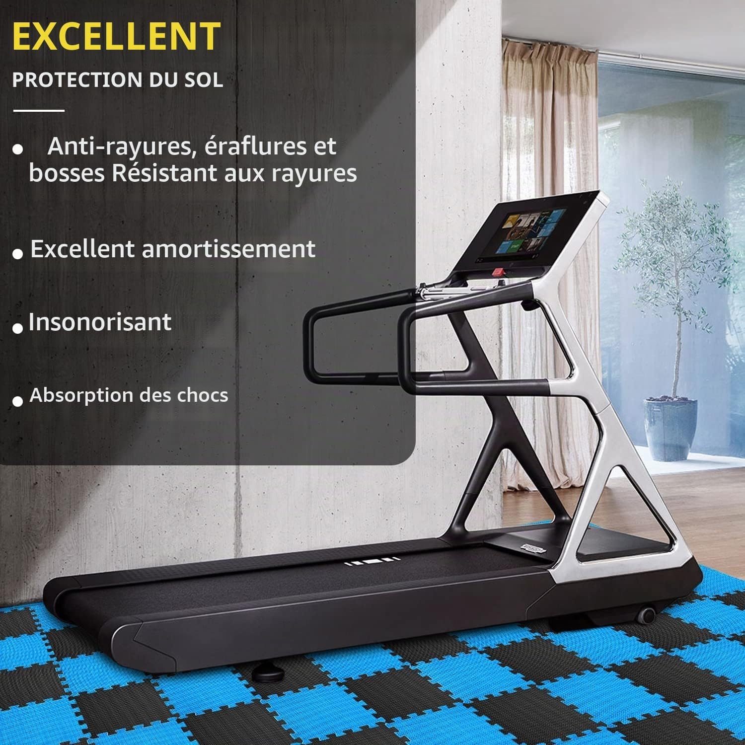 Dalles de protection fitness en mousse EVA (24 pièces) - Jusqu'à -58%