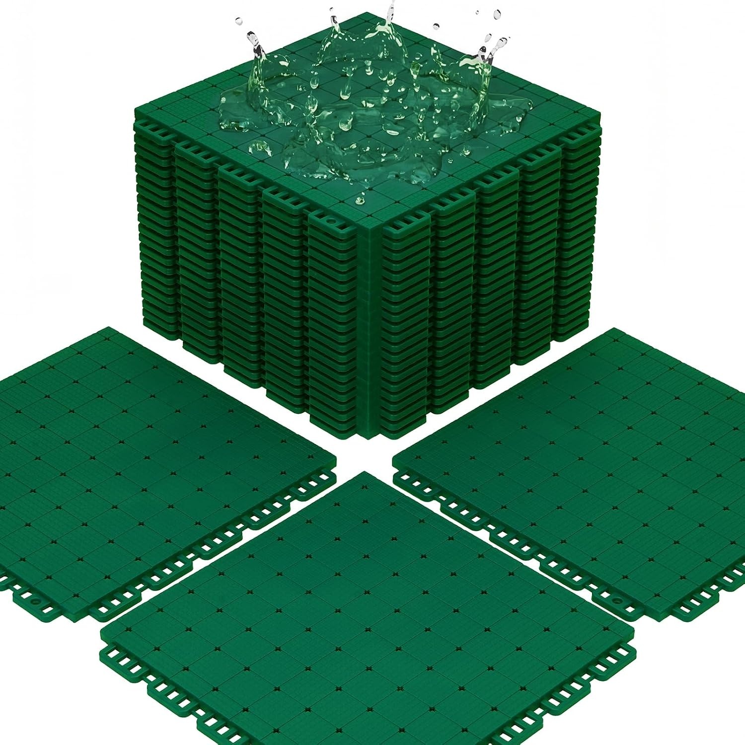 Lot de 24 dalles de sport modulaires - Antidérapantes - Jusqu'à -63%
