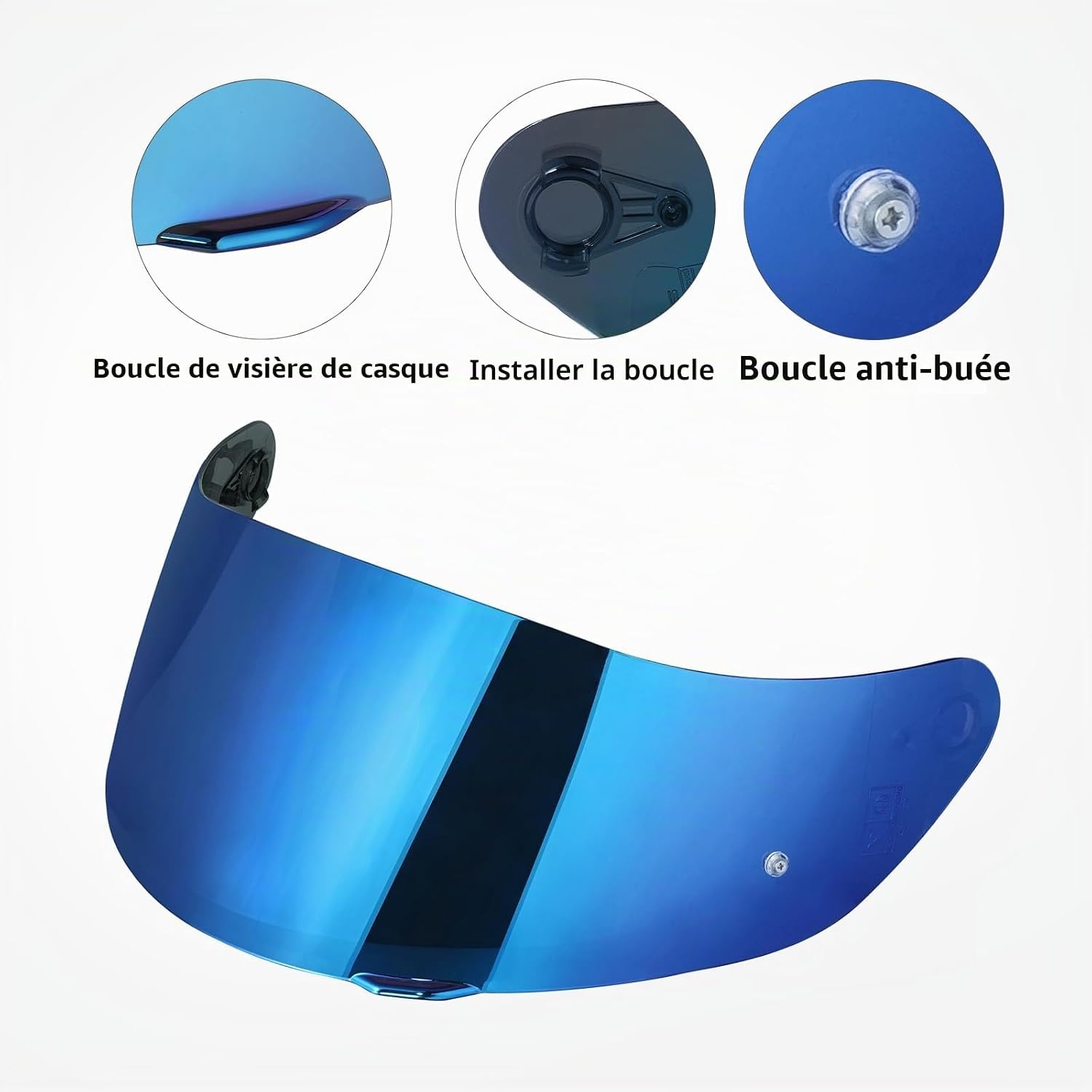 Visière Moto Bleu Chromé pour K1, K3SV, K5 - Jusqu'à -61% de remise