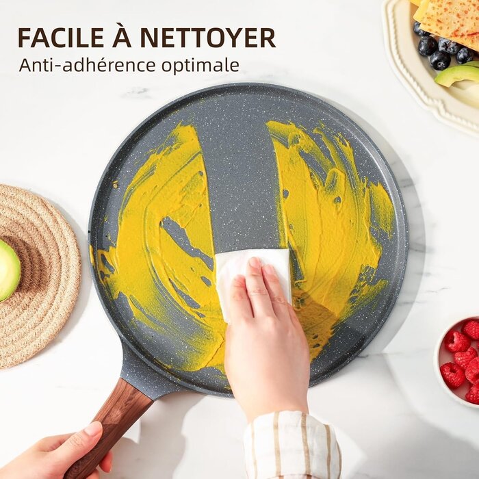 Poêle à crêpes induction 26 cm - Jusqu'à -59% de réduction