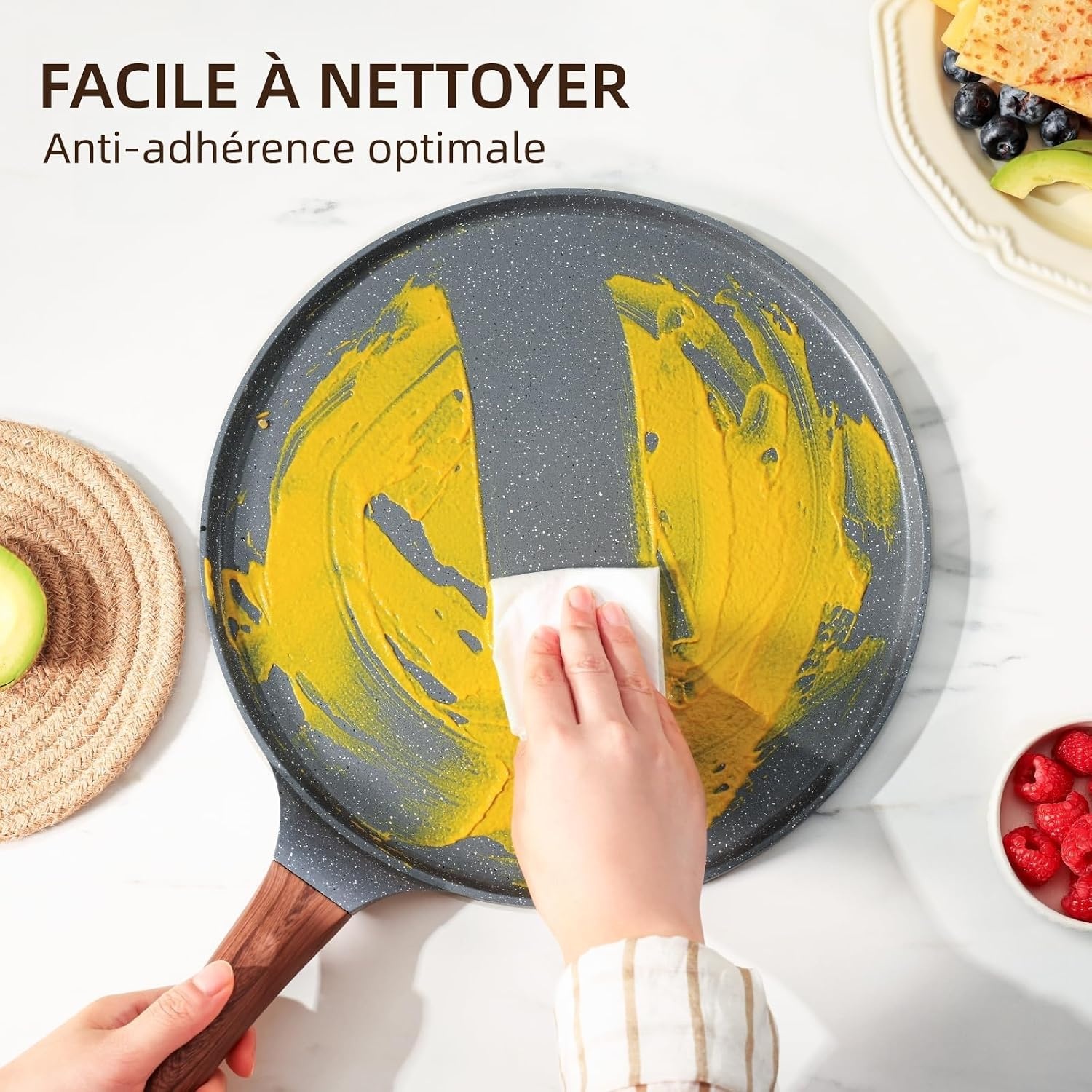 Poêle à crêpes induction 26 cm - Jusqu'à -59% de réduction