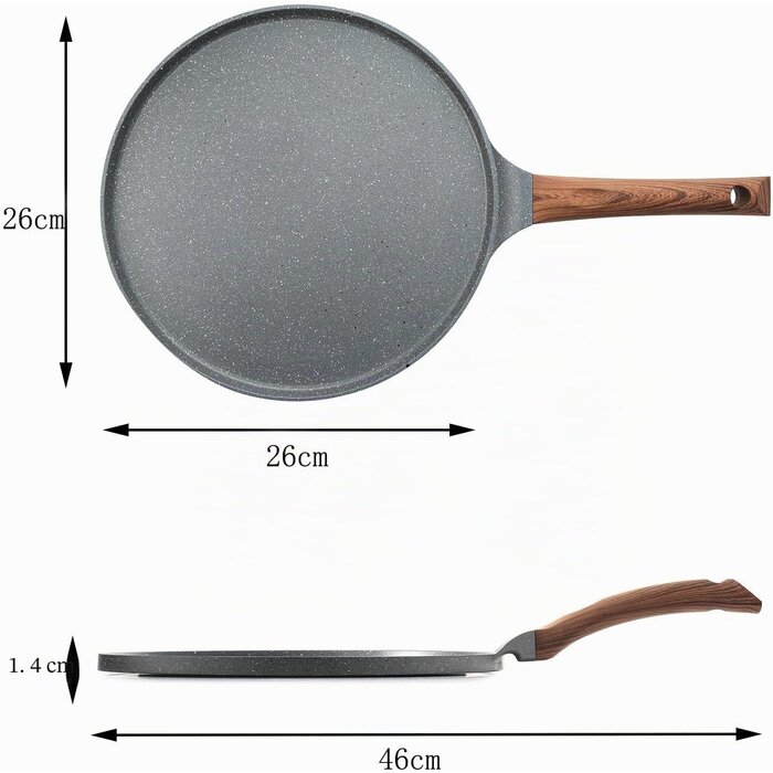 Poêle à crêpes induction 26 cm - Jusqu'à -59% de réduction
