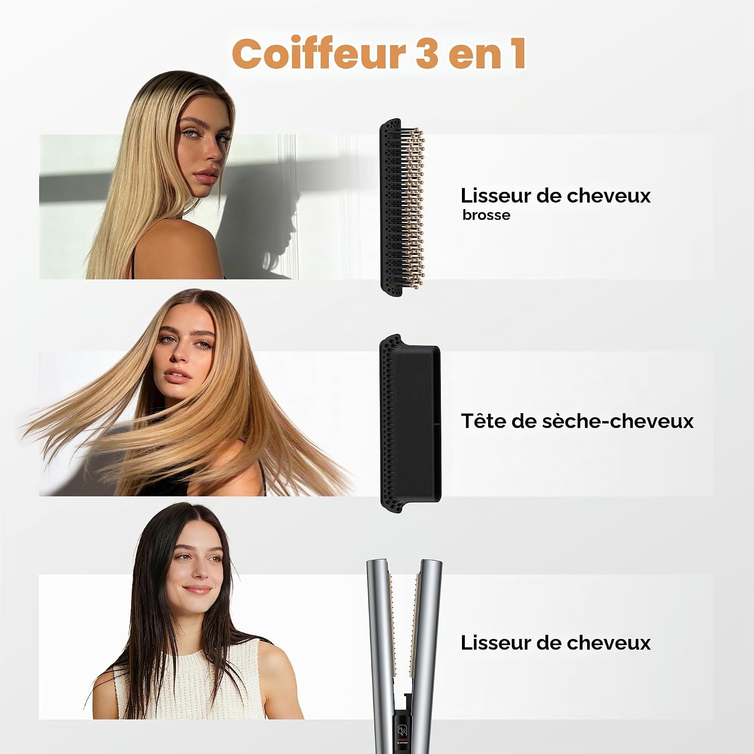 Brosse soufflante lissante ionique - Jusqu'à -61% sur votre coiffure parfaite