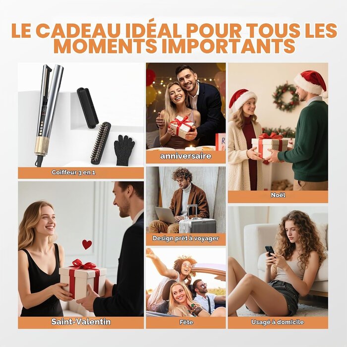 Brosse soufflante lissante ionique - Jusqu'à -61% sur votre coiffure parfaite