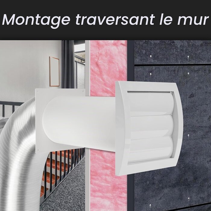 Kit évacuation murale 100mm réglable - Jusqu'à 60% de réduction