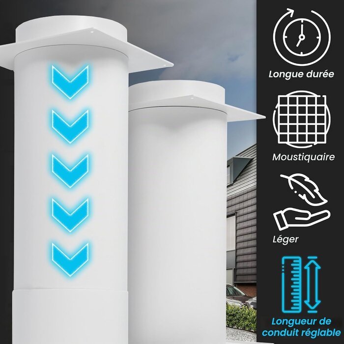 Kit évacuation murale 100mm réglable - Jusqu'à 60% de réduction