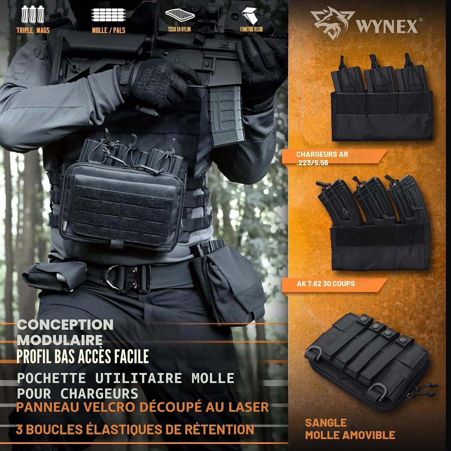 Pochette utilitaire tactique modulaire - Jusqu'à 58% de remise