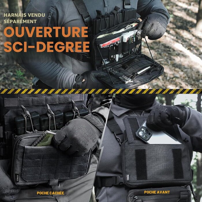 Pochette utilitaire tactique modulaire - Jusqu'à 58% de remise