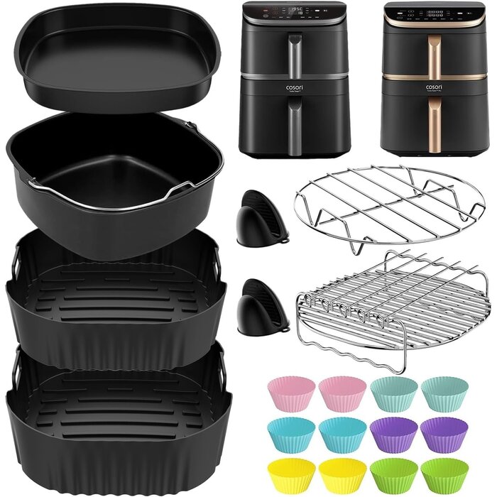 Kit d'accessoires 19 pièces pour friteuse à air chaud - Jusqu'à -60%