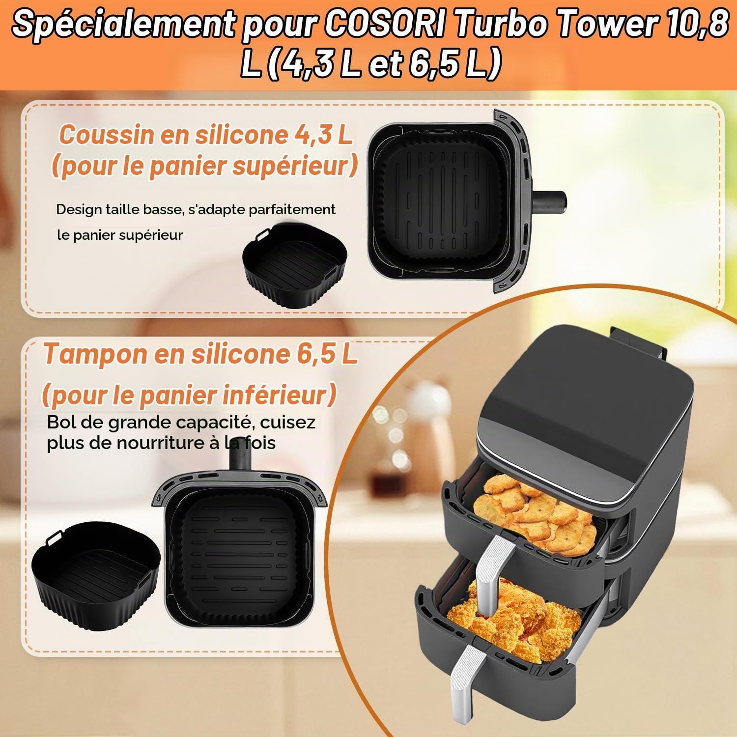 Kit d'accessoires 19 pièces pour friteuse à air chaud - Jusqu'à -60%