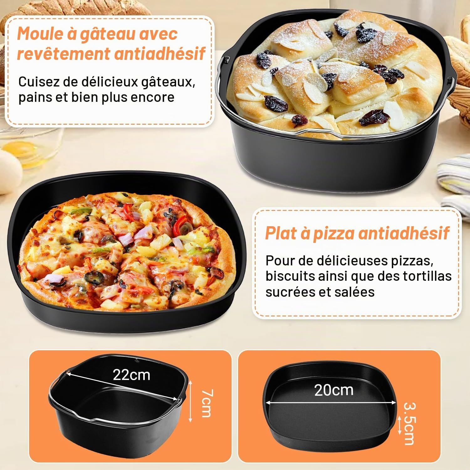 Kit d'accessoires 19 pièces pour friteuse à air chaud - Jusqu'à -60%