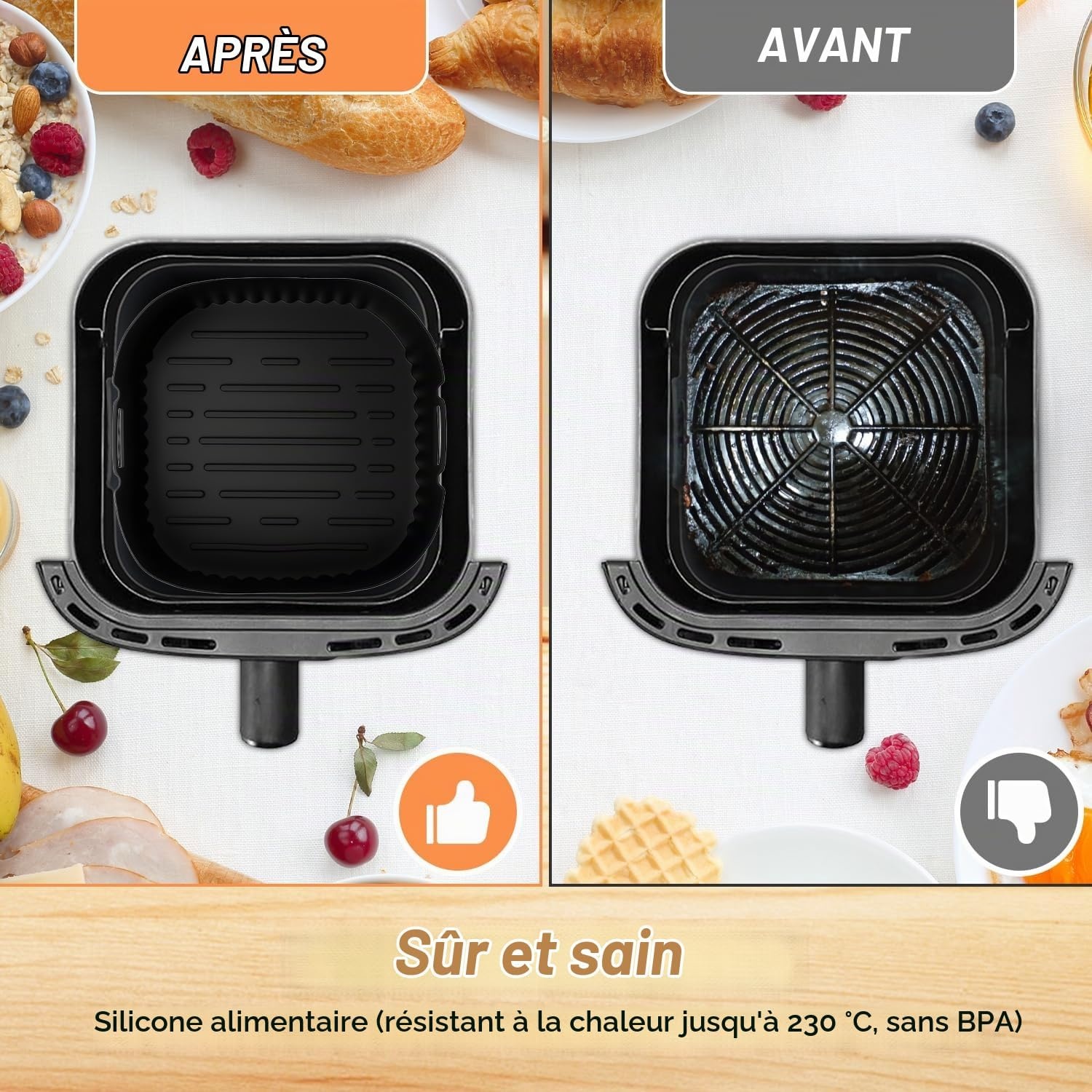 Kit d'accessoires 19 pièces pour friteuse à air chaud - Jusqu'à -60%