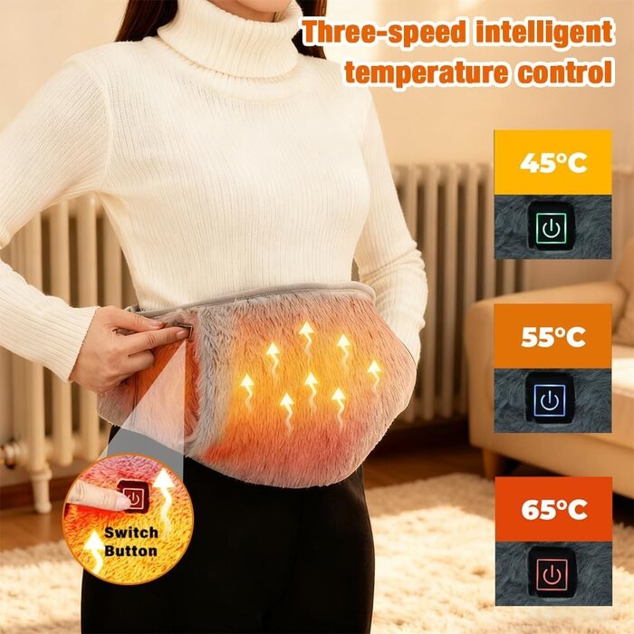 Ceinture chauffante polyvalente 105x20 cm - Jusqu'à 57% de remise