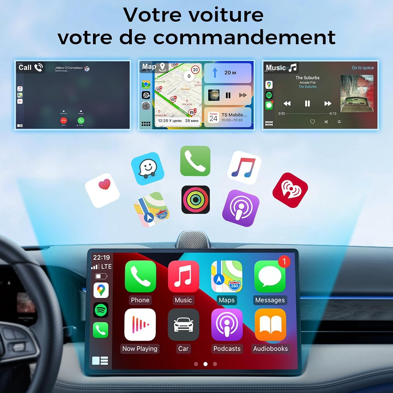 Adaptateur Sans Fil CarPlay & Android Auto - Jusqu'à 58% de remise