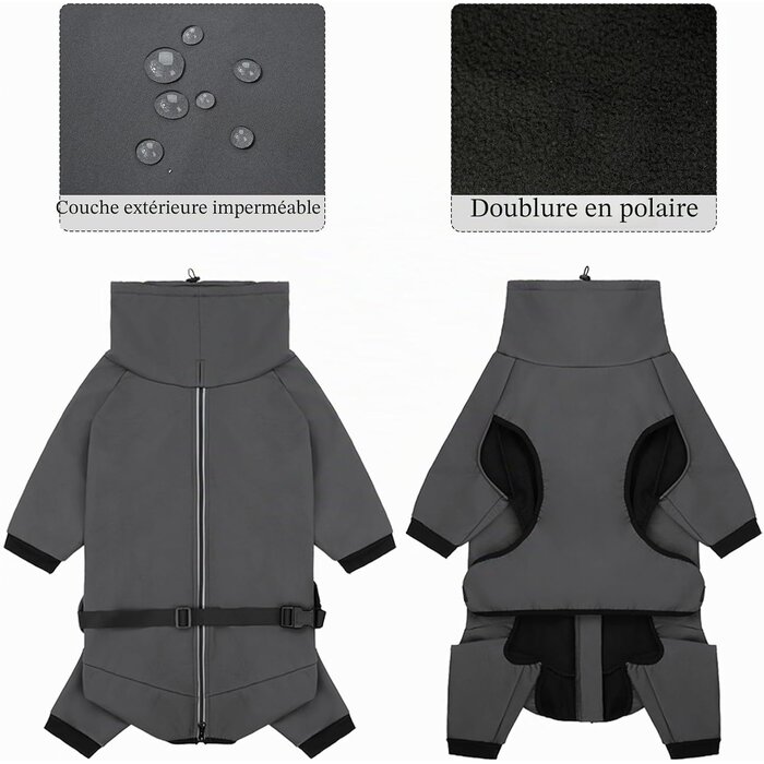 Manteau imperméable pour chien - Jusqu'à 59% de réduction