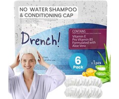 Lot de 6 bonnets de lavage sans rinçage - Soin cheveux - Jusqu'à -52%