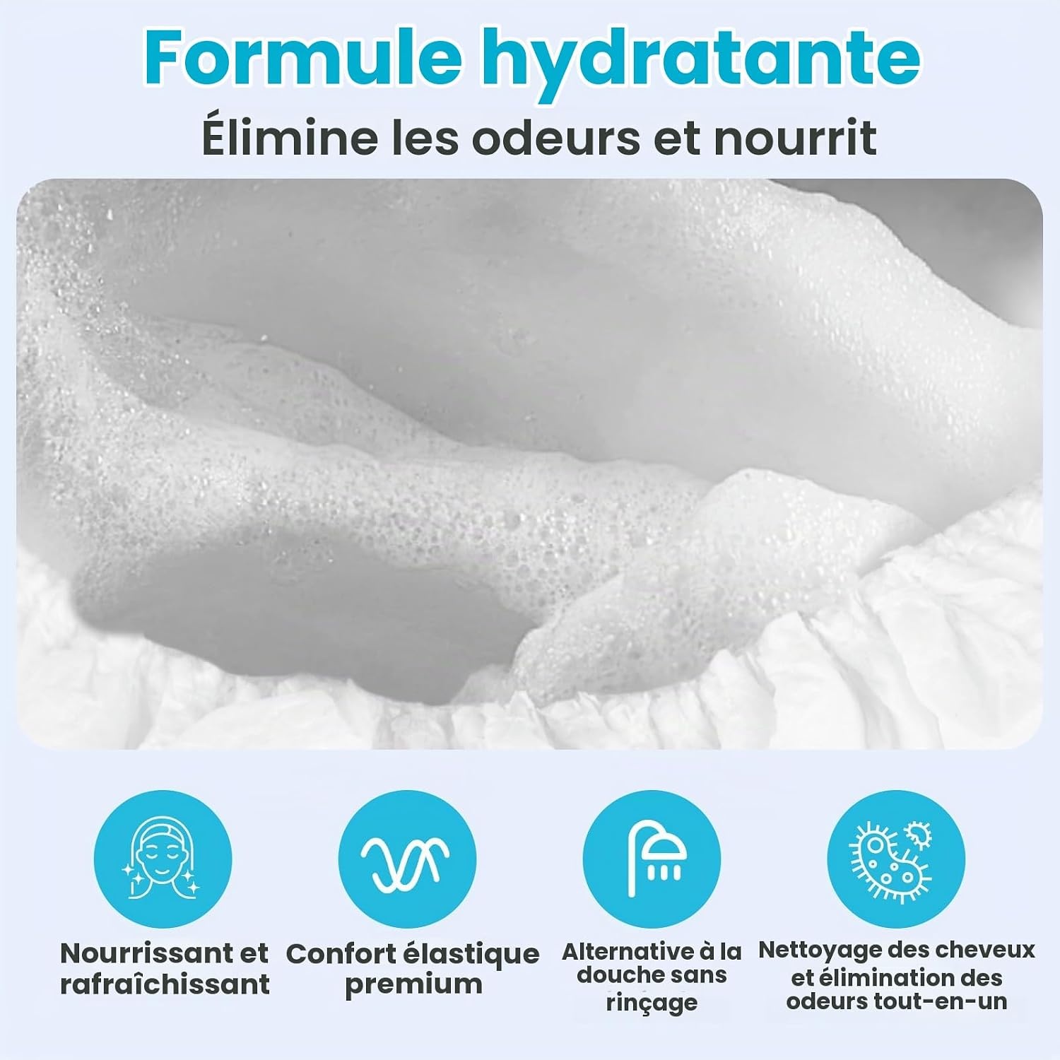 6 Bonnets de shampooing sans rinçage hydratants - Jusqu'à -58%