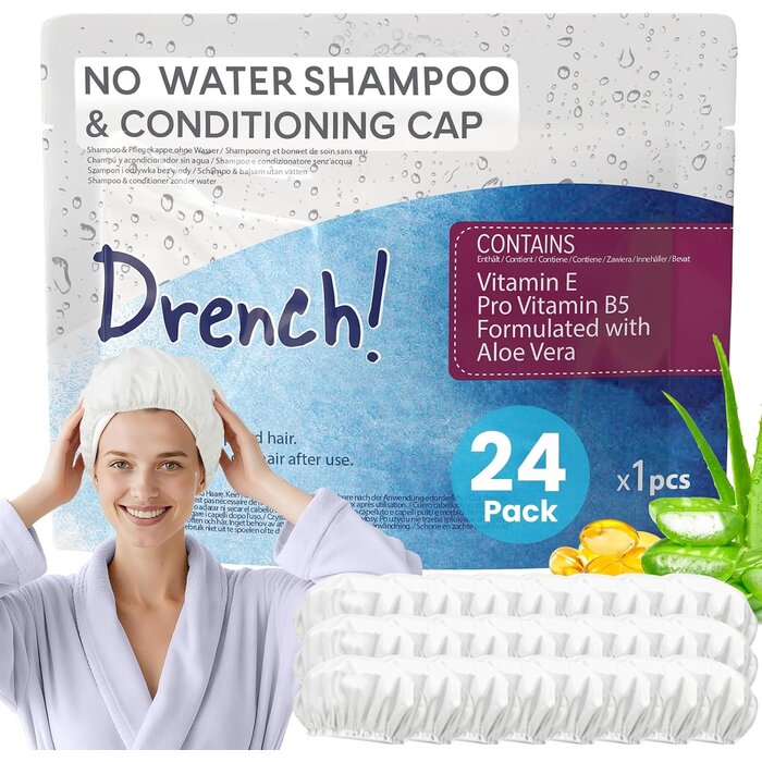 6 Bonnets de shampooing sans rinçage hydratants - Jusqu'à -58%