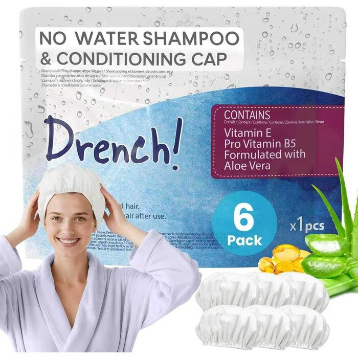 Lot de 6 bonnets de shampooing sans rinçage - Jusqu'à 58% de remise