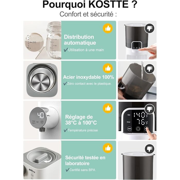 Préparateur de Biberons Automatique - Jusqu'à -63% sur votre modèle