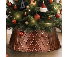 Cache-pied de sapin métal cuivre 90 cm - Jusqu'à -60% sur les modèles