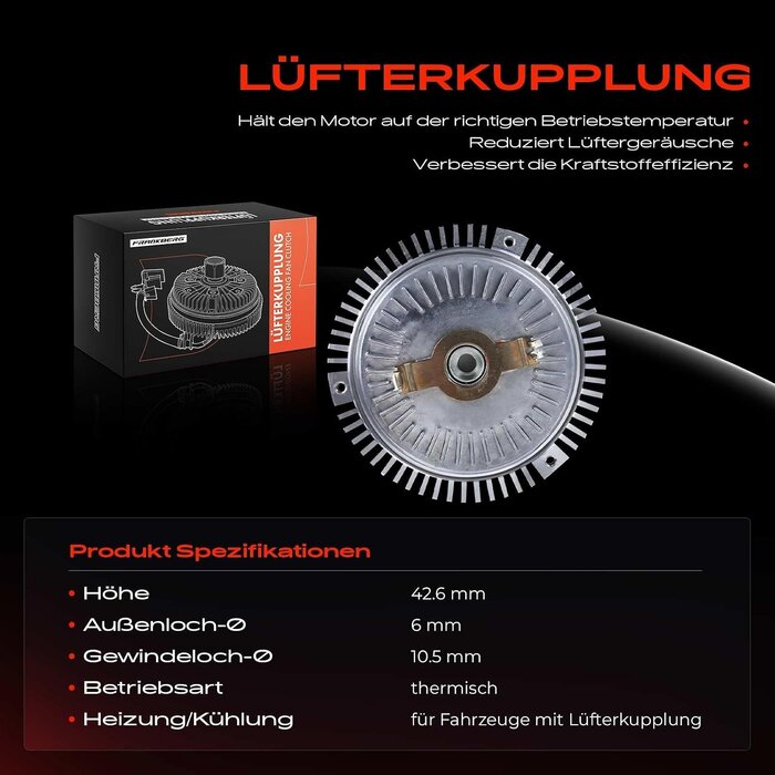 Frankberg Embrayage de ventilateur pour Sprinter B901-B904 - Jusqu'à 61% de remise