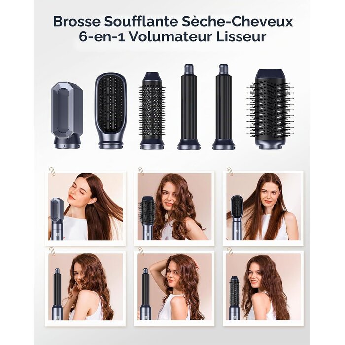 Brosse soufflante 6-en-1 multifonction : économisez jusqu'à 59% !