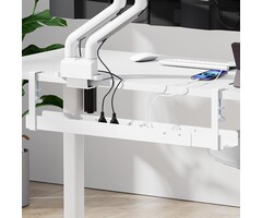 Goulotte de câbles extensible - Fixation pince - Blanc - Jusqu'à -54%