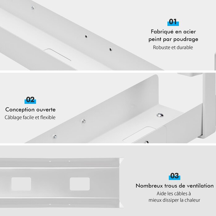 Goulotte de câbles extensible - Fixation pince - Jusqu'à -58% sur l'outlet