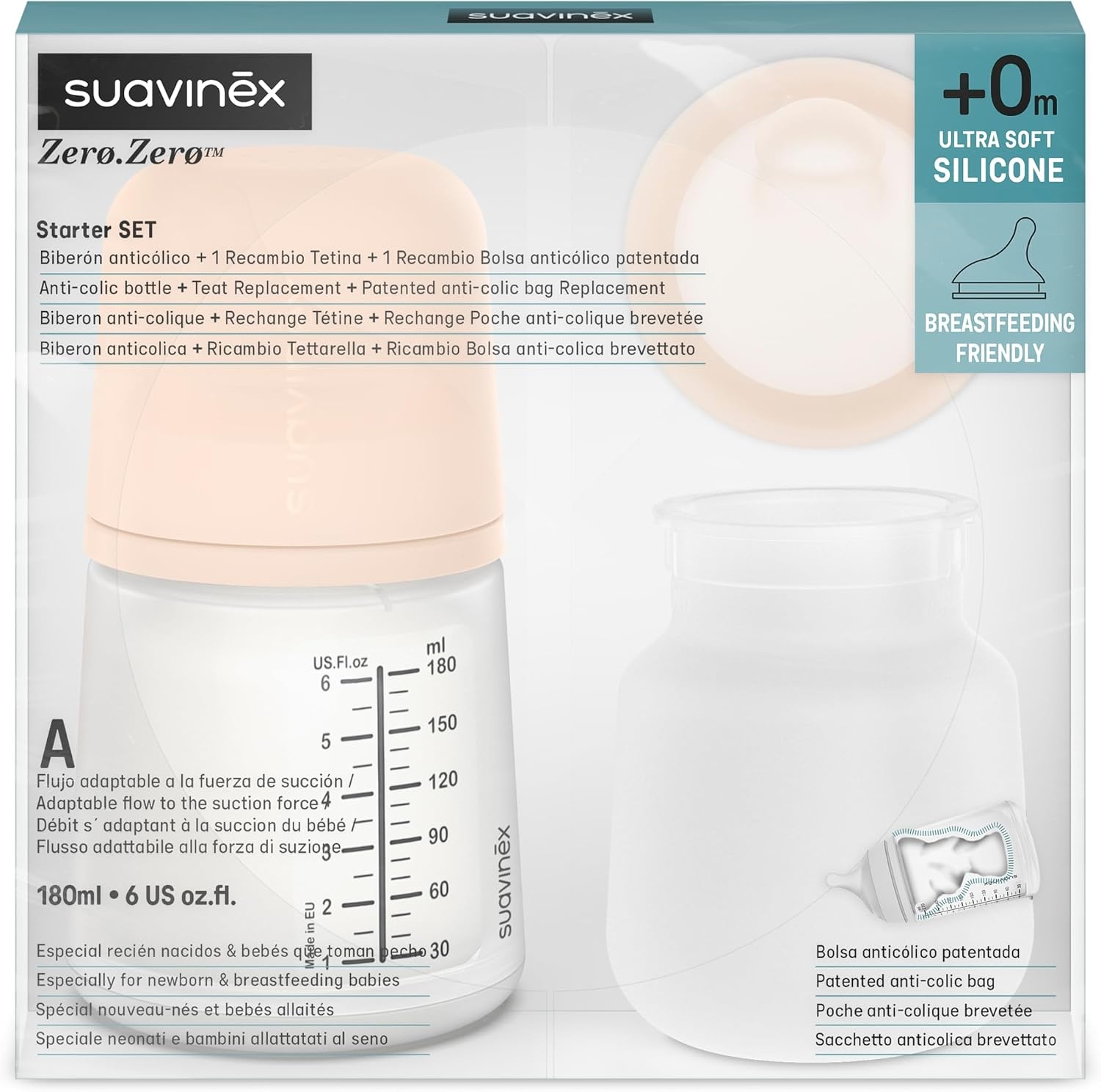 Biberon anti-colique 180 ml débit variable - Jusqu'à -55%