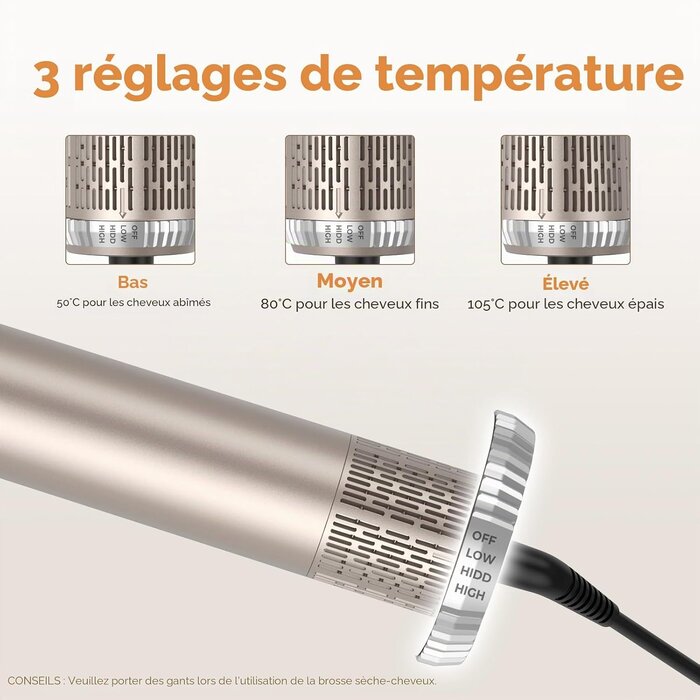 Brosse soufflante 6-en-1 multifonction - Jusqu'à 61% de réduction