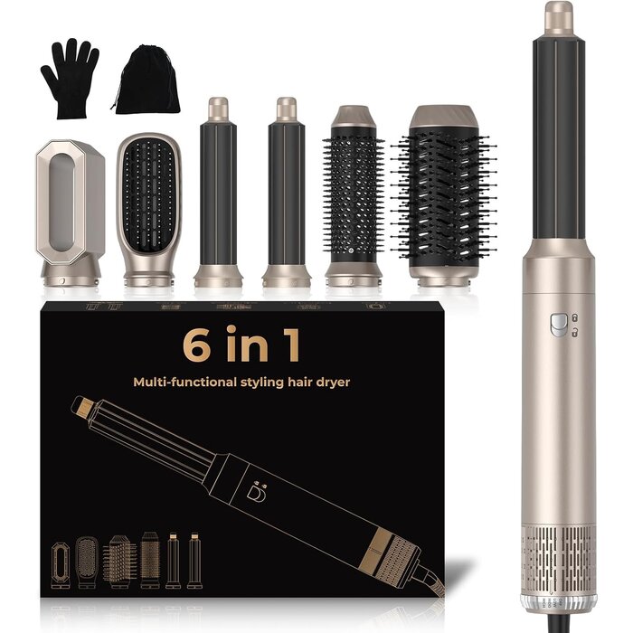 Brosse soufflante 6-en-1 multifonction - Jusqu'à 61% de réduction