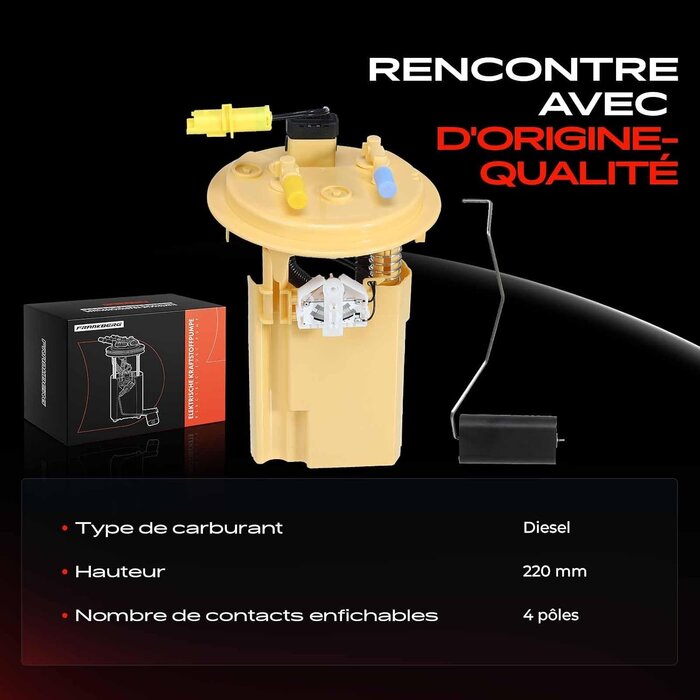 Frankberg Unité d'alimentation pompe à carburant 1.6L Diesel - Jusqu'à -62%