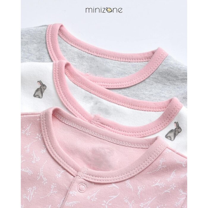 Lot de 3 pyjamas bébé en coton gris - Jusqu'à 60% de réduction