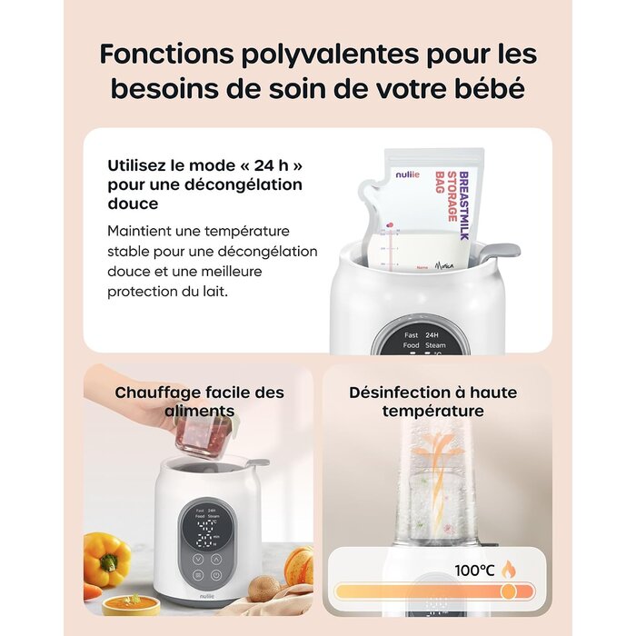 Chauffe-biberon 10-en-1 intelligent - Jusqu'à 61% de réduction