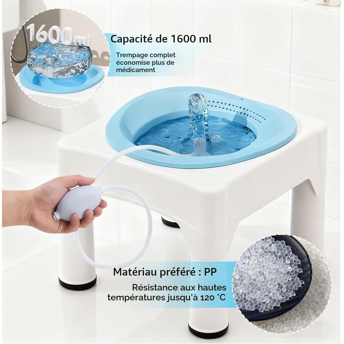 Bain de siège portable pliable - Jusqu'à 62% de réduction