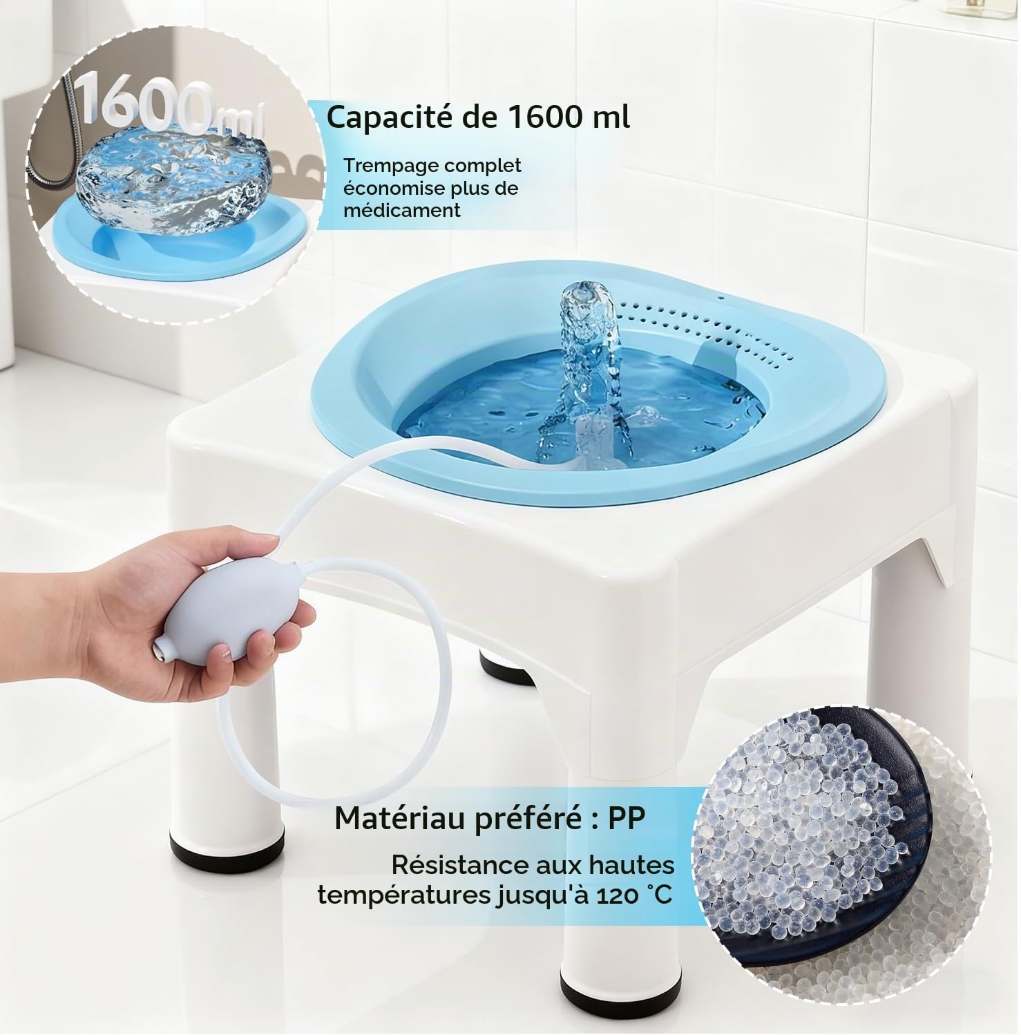 Bain de siège portable pliable - Jusqu'à 62% de réduction