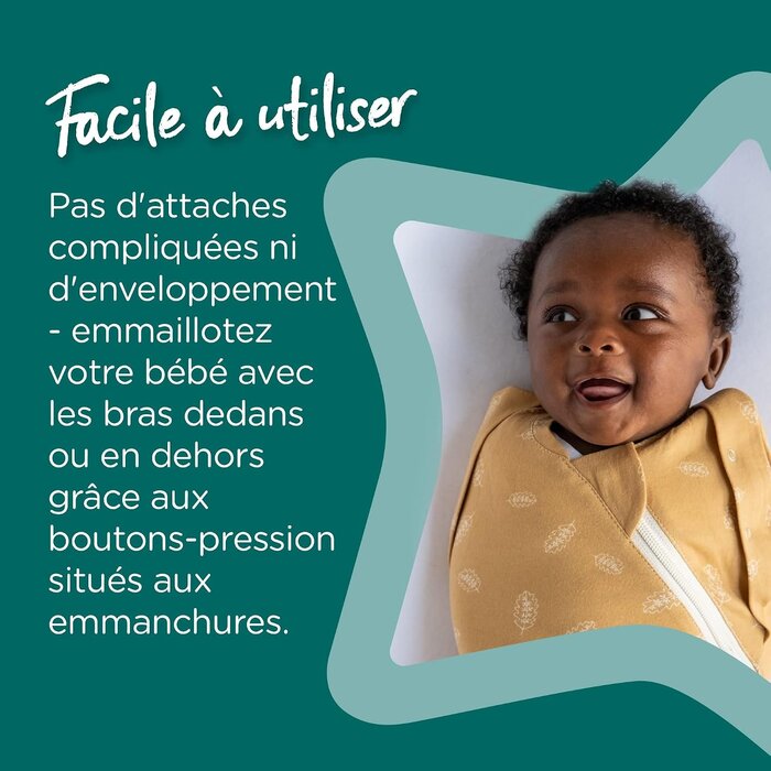 Tommee Tippee Gigoteuse d'emmaillotage 3-6 mois, 2.5 TOG - Jusqu'à -61%