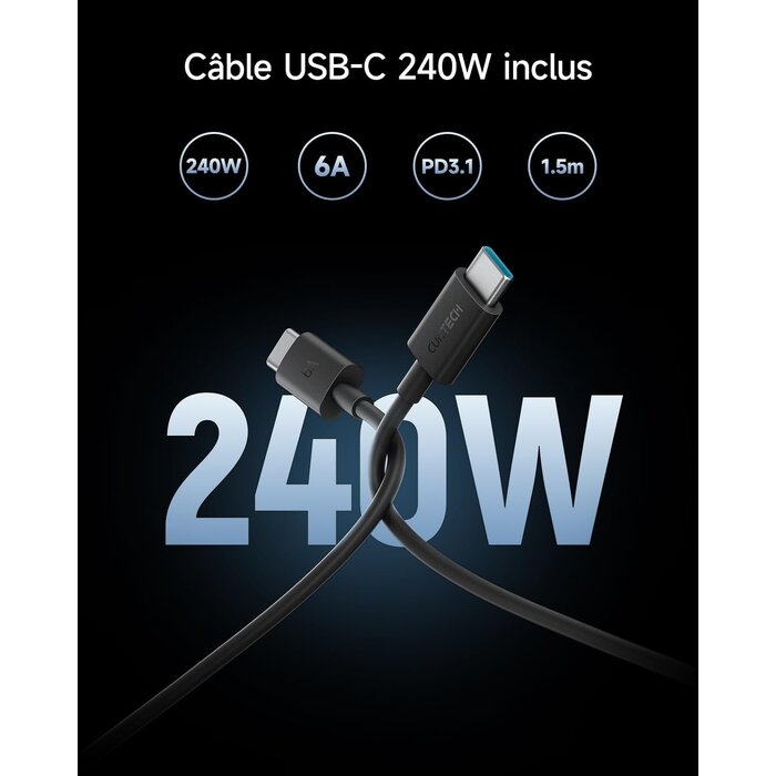 Chargeur Rapide 140W GaN 4 Ports - Jusqu'à -61%