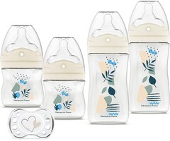 Set de 4 biberons anti-colique - Bleu - Jusqu'à -60%